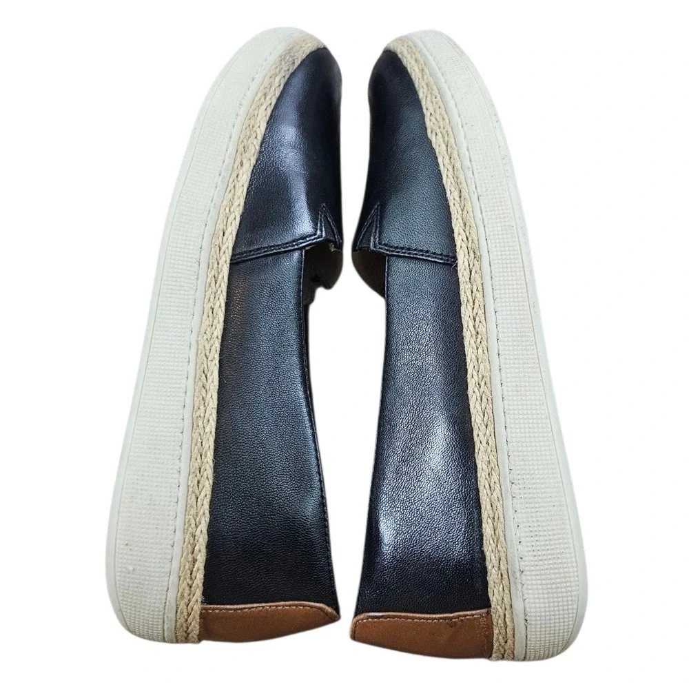 Trotters Espadrille Slip On Womens 7M Black‎ Shoes Cushioned Arch Support Casual